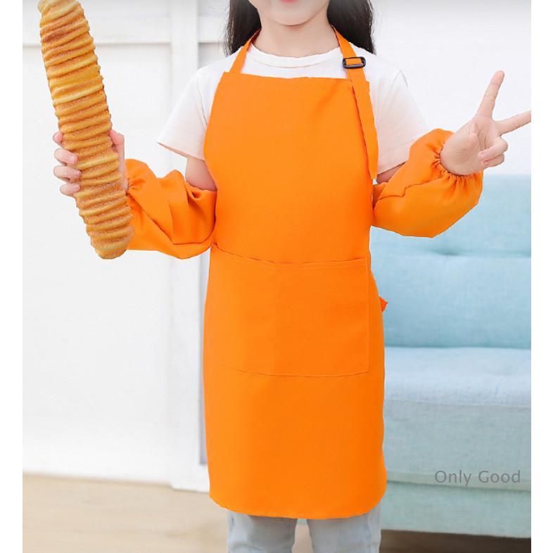 エプロン キッズ 子供用 キッチン用品 雑貨 ネコ 花 ブラック レッド ブルー かわいい 保育園 幼稚園 小学校 お手伝い
