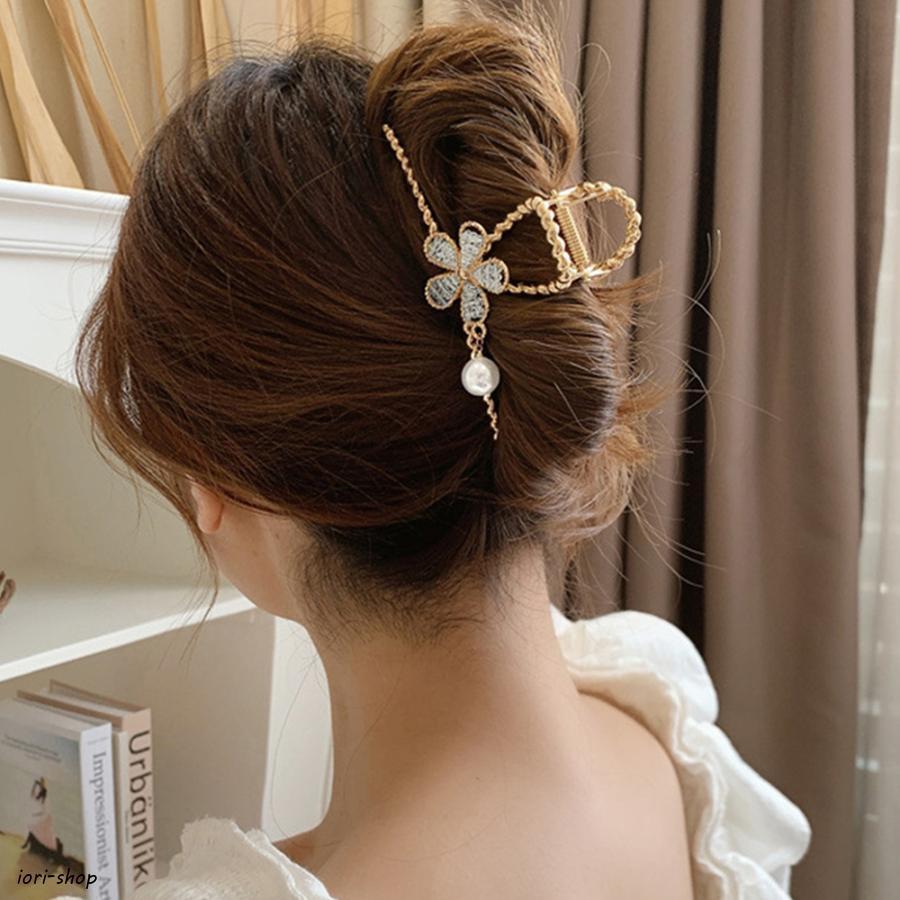Other - フラワーバンスクリップパールヘアクリップ