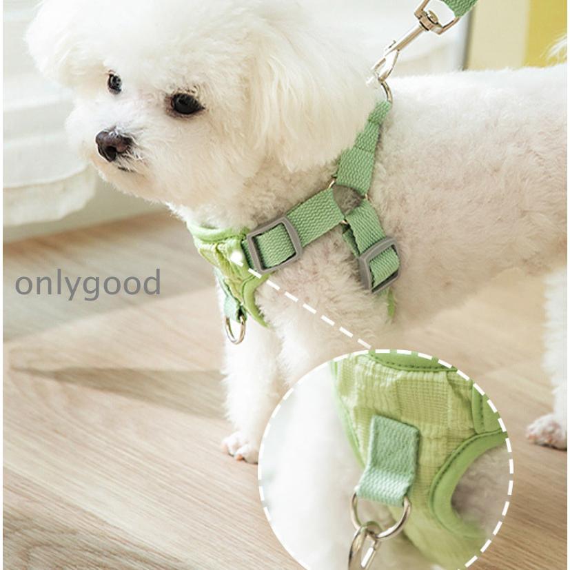 Disaster-Relief Supplies - 犬 ハーネス リードセット 猫 メッシュ 小型犬 中型犬 胴輪 抜けない 簡単着脱 衝撃吸収 引っ張り防止 散歩 旅行 ドライブ サイクリング