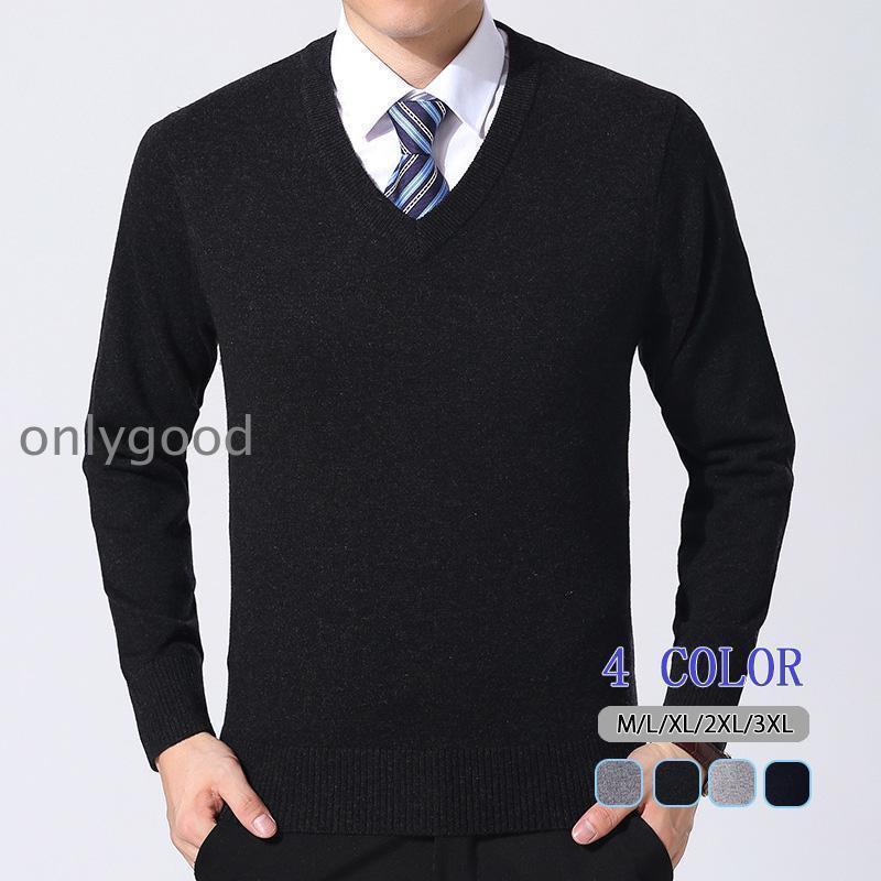 ニットセーター カシミヤ メンズ Vネック 長袖 大きいサイズ ビジネス 無地 春 秋 冬 柔らかい 男性 格好いい 薄手
