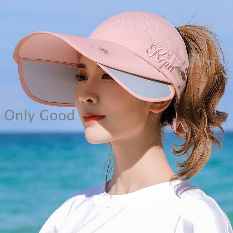 サンバイザーレディースつば広夏ワイ...