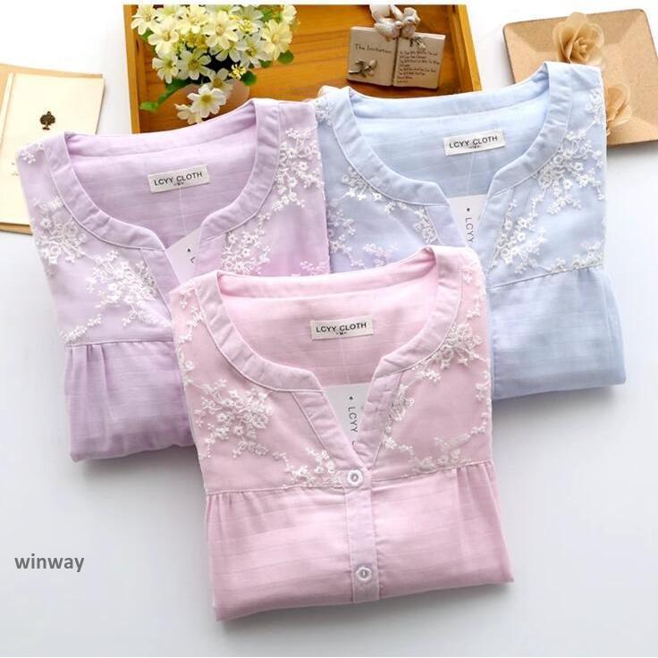 パジャマ ガーゼパジャマ 二重ガーゼ ルームウェア 前開き トップス 長ズボン 上下セット 快適 部屋着 冷え性対策 冷房 春 夏 秋 母の日