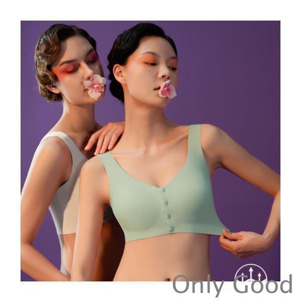 前開きタイプのノンワイヤーブラ。スナップボタン式で授乳ブラとして大活躍。締め付けないので楽なつけ心地。【サイズについて】画像をご参照ください。【素材について】綿混【カラーについて】生産ロットにより柄の出方や色の濃淡が異なる場合がございます。...