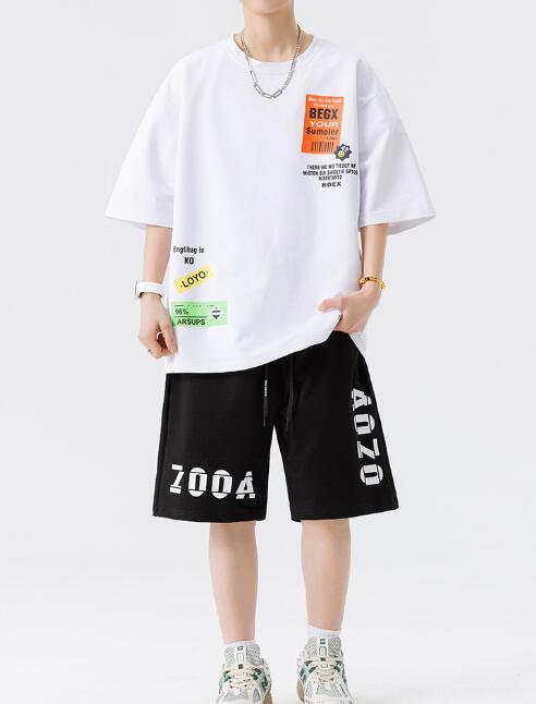 スエット上下 メンズ 大きいサイズ セットアップ 夏上下 涼しい ジャージ上下 半袖tシャツ