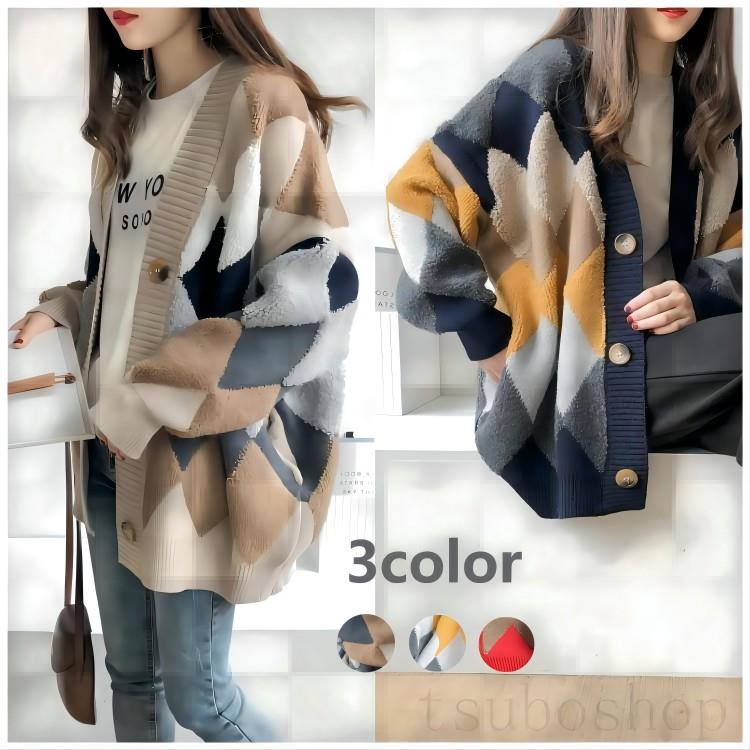 カーディガン秋物レディースセーター...