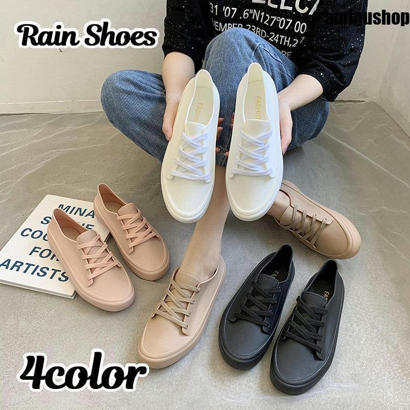 レインシューズ レインスニーカー 防水スニーカー レディース 女性用 婦人用 雨の日に履ける 雨が染み..