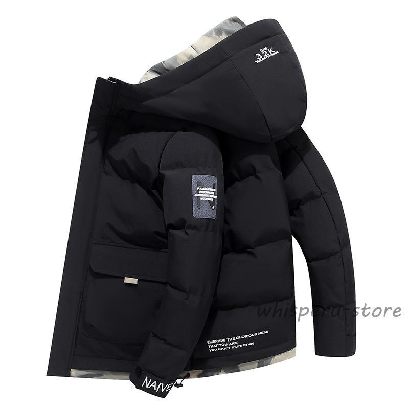 乐天商城 - 中綿ジャケット メンズ コート 冬服 アウター 秋冬 暖かい 防風 厚手 防寒着 冬物 冷え取り カジュアル おしゃれ
