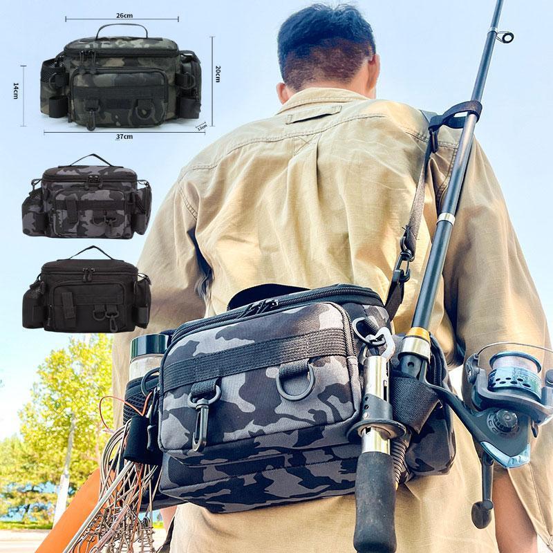 釣りバッグ ルアー エギング バッグ 釣り フィッシング シーバス ジギング ウエスト ショルダー 3way ..