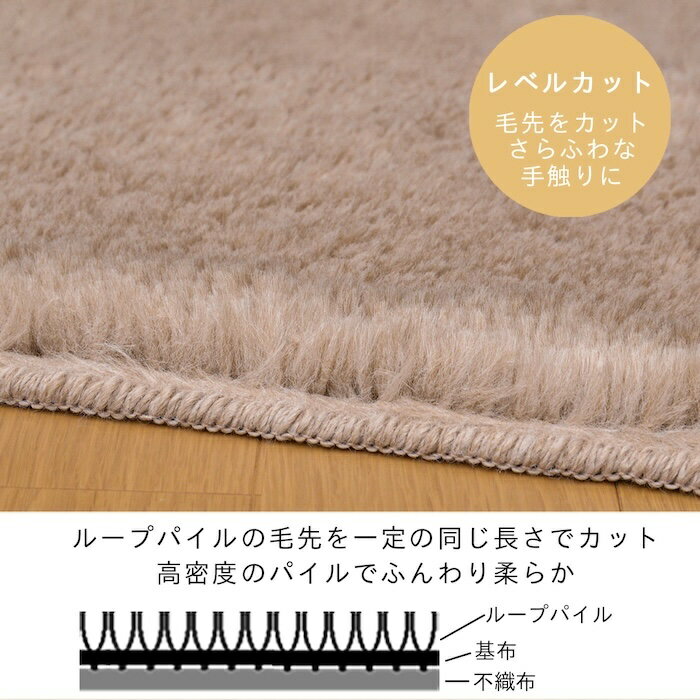 カーペット ラグ ふわふわ ふんわり 手触り ...の紹介画像3