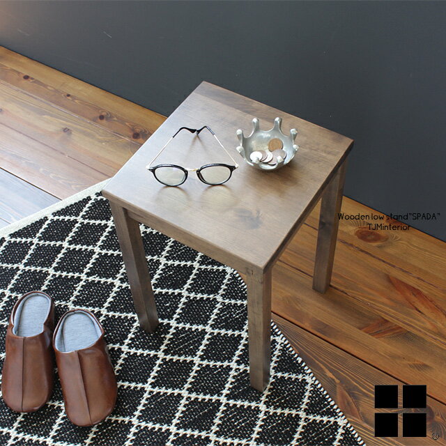 アウトレット 訳アリ 撮影品 撮影使用 ロースタンド スパーダ spada 5121 天然木 木製 シンプル コンソール スタンド 花台 玄関 エントランス サ...