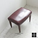 【送料無料】アウトレット 撮影品 訳アリ オットマン 足置き 足載せ 合皮 合成皮革 レザー張り レザー エンジ ワインレッド 木製 樽型 完成品 55cm