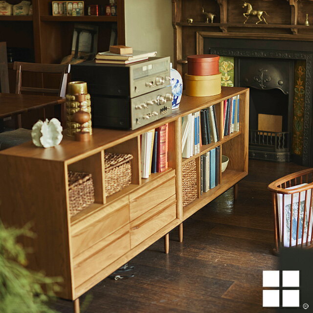 代引き不可 オープンシェルフ ラック シェルフ ナチュラル ブラウン オーク 天然木 木製 4本脚 100cm 2