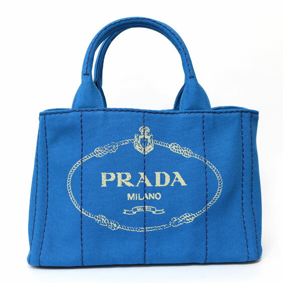特別セール品 カナパ トート ２way 送料無料 トート Prada 中古 ハンド ハンド 中古 ブルー ミニ 1bg439 アズーロ レディース バッグ Azzurro おしゃれ ブランドバッグ ブランドバック バック ブランド カナパトート プラダ ハンドバッグ トートバッグ