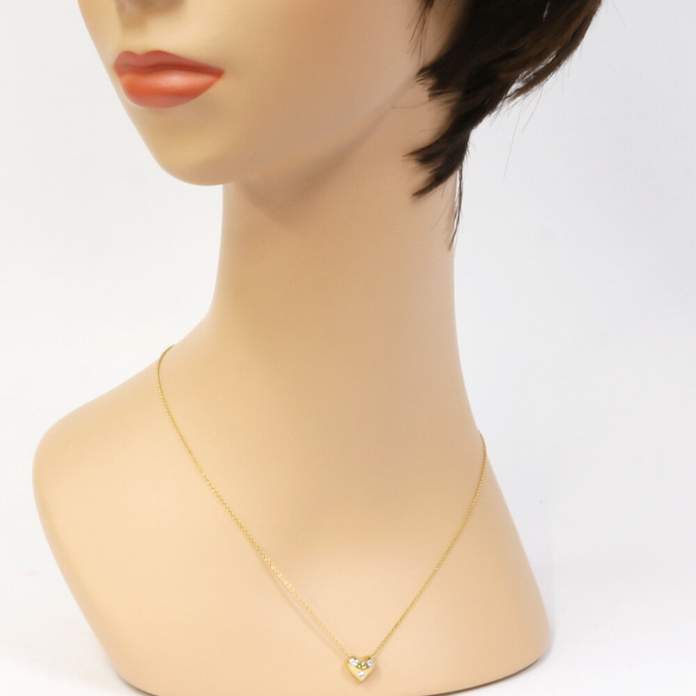 送料無料 中古 Tiffany Co ティファニー K18 ネックレス ドットハート ダイヤモンド 18金 K18ゴールド ゴールド おりん K18 人気の激安通販 レディース メンズ おしゃれ かわいい ギフト プレゼント Sh ｒ 爆安 ｋ リサイクルキング中古広場 ルイ ヴィトン