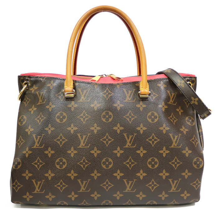 ルイヴィトン LOUIS VUITTON パラス モノグラム ハンドバッグ ブラウン レディース 中古