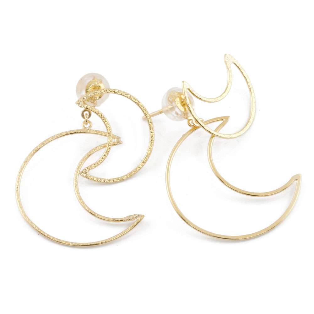 【送料無料】【新品】 K18 ピアス 月 三日月 ムーン スタッド ゴールド レディース おしゃれ かわいい おすすめ ギフト プレゼント 18金 K18ゴールド アクセサリー アクセ