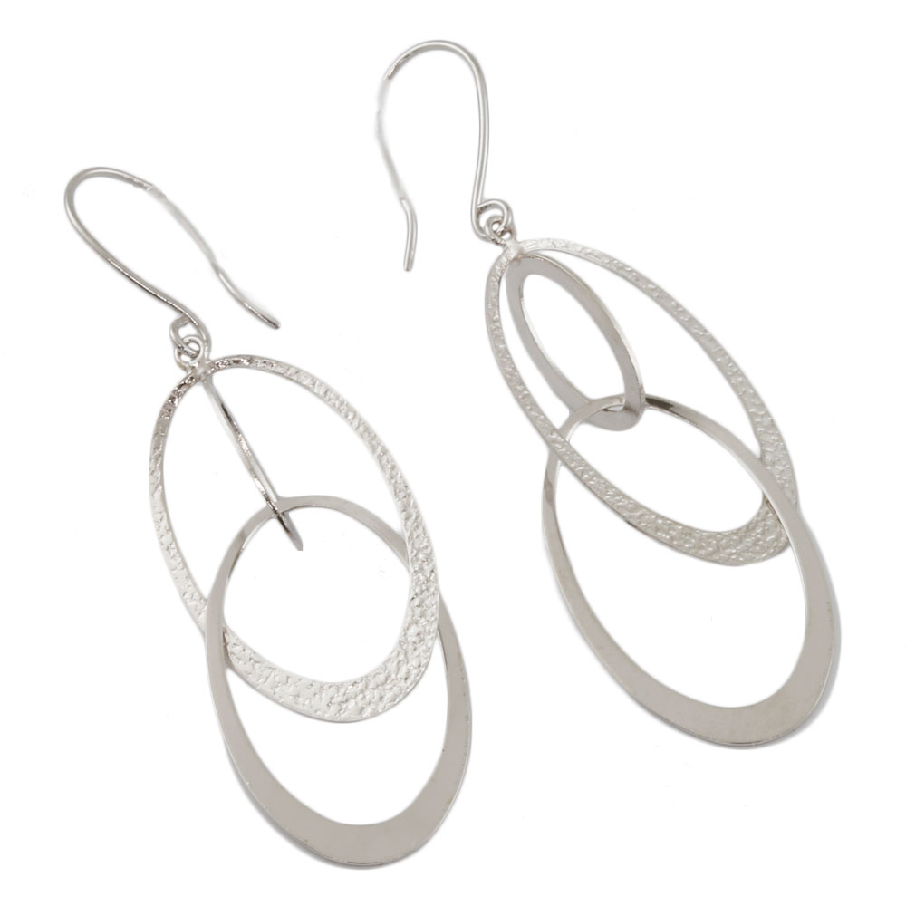 【限界値下げ祭】【送料無料】【新品】 K18WG ピアス サークル フック 18金 K18ホワイトゴールドのサムネイル