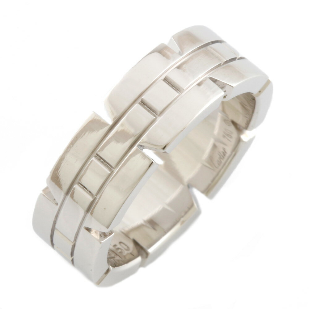【送料無料】【中古】 CARTIER カルティエ K18WG リング 指輪 タンクフランセーズ #50 10号 レディース おしゃれ かわいい おすすめ ギフト プレゼント 18金 K18ホワイトゴールド【BJ】