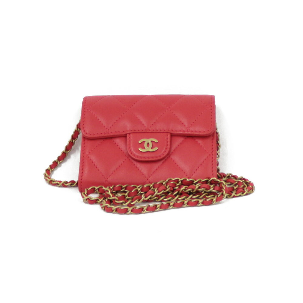 シャネル CHANEL ショルダーバッグ レッド レディース 中古のサムネイル