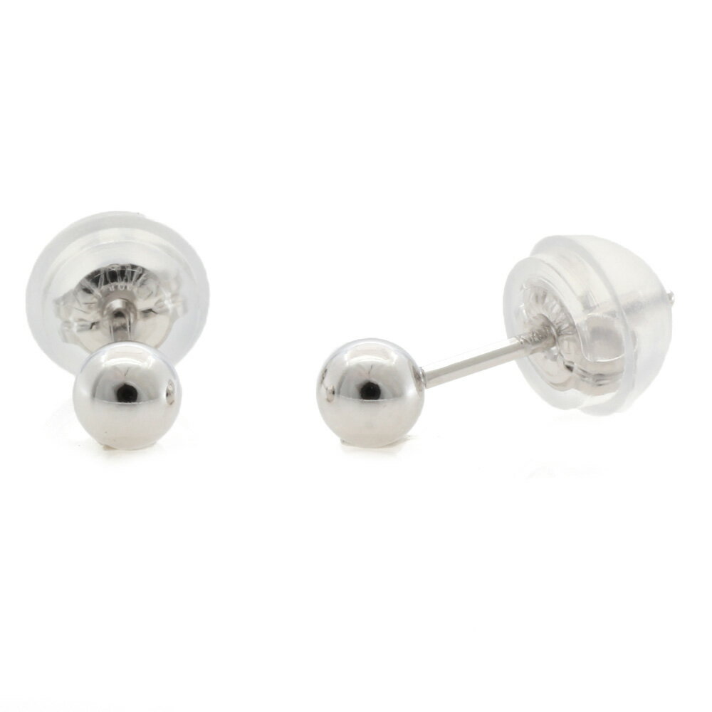 新品 K14WG ピアス 丸玉 3mm ボール シルバー レディース おしゃれ かわいい おすすめ ギフト プレゼント 14金 K14ホワイトゴールド