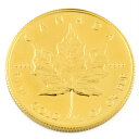 【送料無料】【中古】 K24 外国コイン メイプルリーフ 1/2オンス 20ドル カナダ 純金 金貨 ゴールド レディース メンズ おしゃれ おすすめ ギフト プレゼント 24金 K24ゴールド