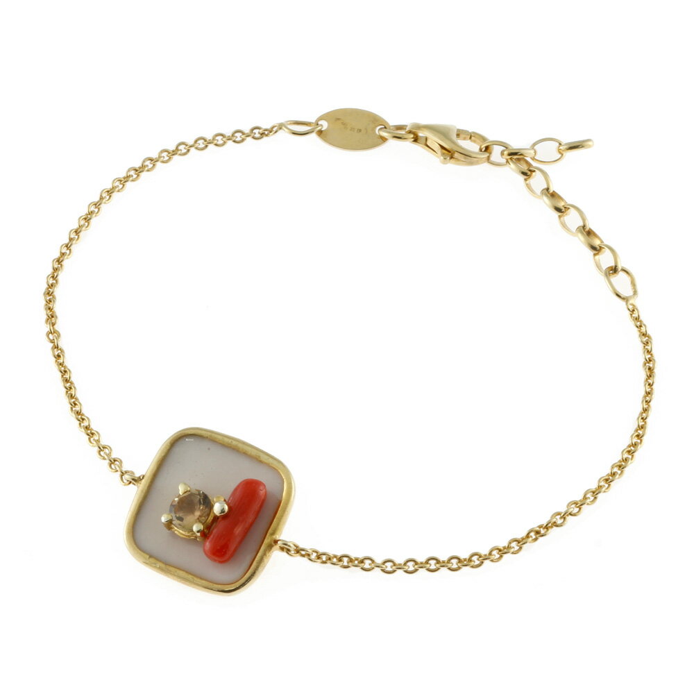 SV925 ブレスレット 珊瑚 コーラル サンゴ トルマリン イタリー製 金メッキ 18金仕上げ エナメル ゴールド レディース おしゃれ かわいい おすすめ ギフト プレゼント シルバー925アクセサリー アクセ 送料無料 新品
