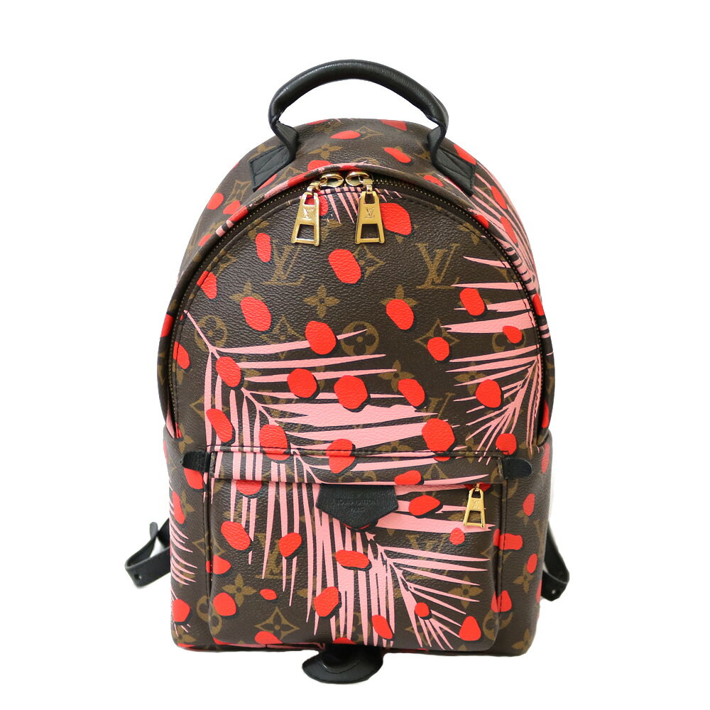 【送料無料】【中古】 LOUIS VUITTON ルイ・ヴィトン リュック モノグラム　サマージャングルドット パームスプリングス M41981 ブラウン レディース おしゃれ かわいい おすすめ ギフト プレゼント モノグラムキャンバス【BIM】