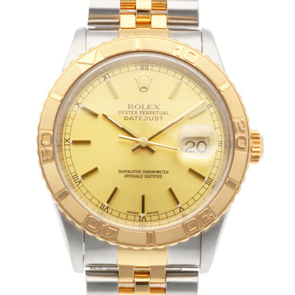 【送料無料】【中古】 ROLEX ロレックス SS K18YG 腕時計 オイスターパーペチュアル K番 2001年式 デイトジャスト サンダーバード 16263 シルバー ゴールド メンズ おしゃれ かっこいい おすすめ ギフト プレゼント ステンレススチール K18イエローゴールド【SH】【BIM】