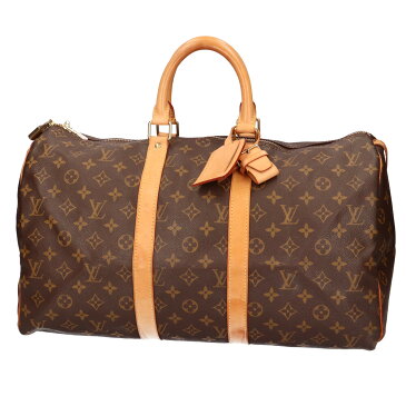 ルイヴィトン LOUIS VUITTON キーポル45 モノグラム ボストンバッグ ブラウン ユニセックス 中古