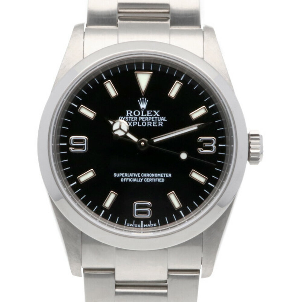 【限界値下げ祭】 ロレックス ROLEX エクスプローラーI オイスターパーペチュアル 腕時計 時計 SS 114270 メンズ 中古