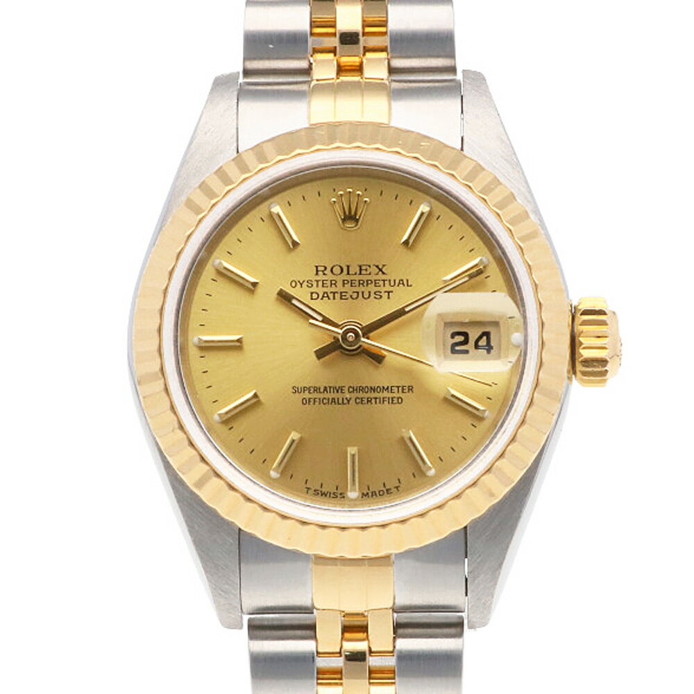 ロレックス ROLEX デイトジャスト オイスターパーペチュアル 腕時計 ステンレススチール 79173 自動巻き レディース 1年保証 【中古】