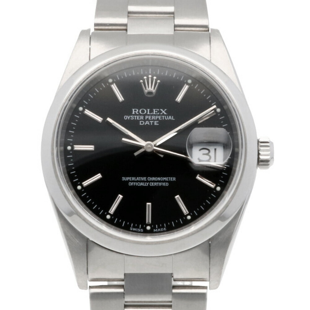 ロレックス ROLEX デイト オイスターパーペチュアル 腕時計 SS 15200 メンズ 中古