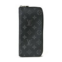 【限界値下げ祭2-OF】 ルイヴィトン LOUIS VUITTON ジッピーウォレット・ヴェルティカル モノグラム・エクリプス 長財布 メンズ 中古