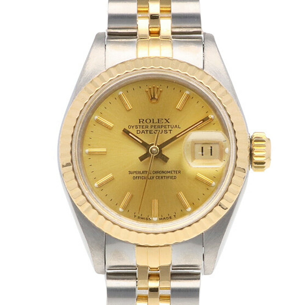 ロレックス ROLEX デイトジャスト オイスターパーペチュアル 腕時計 時計 ステンレススチール 69173 レディース 中古