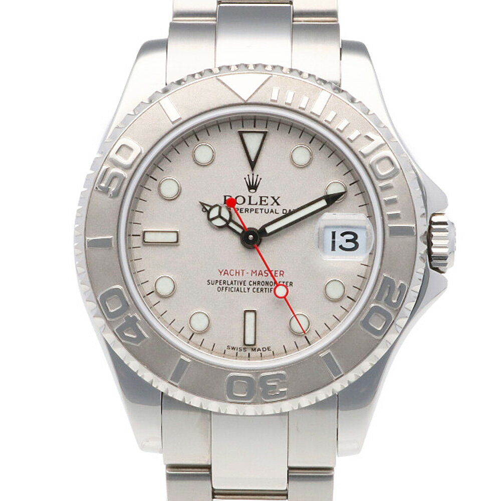 ロレックス ROLEX ヨットマスター ロレジウム オイスターパーペチュアル 腕時計 ステンレススチール 168622 ユニセックス 中古