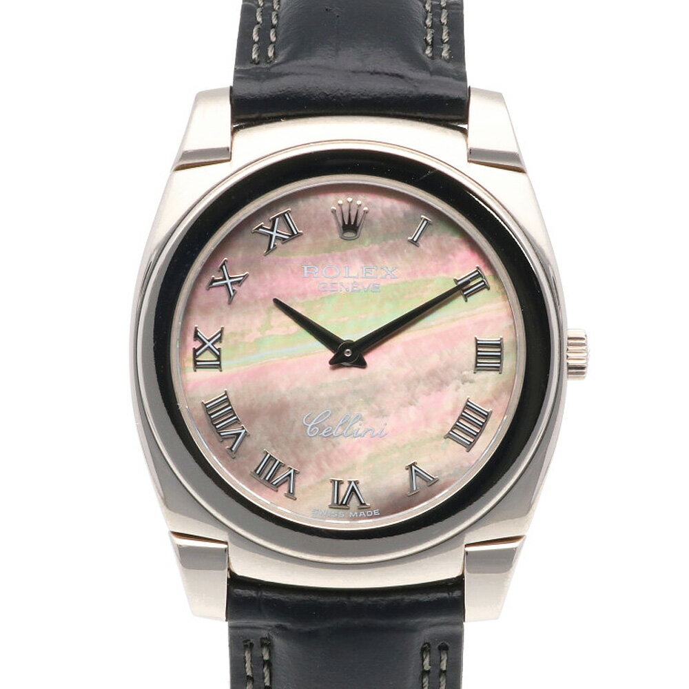 ロレックス ROLEX チェリーニ 腕時計 18金 K18ホワイトゴールド 5330 メンズ 中古