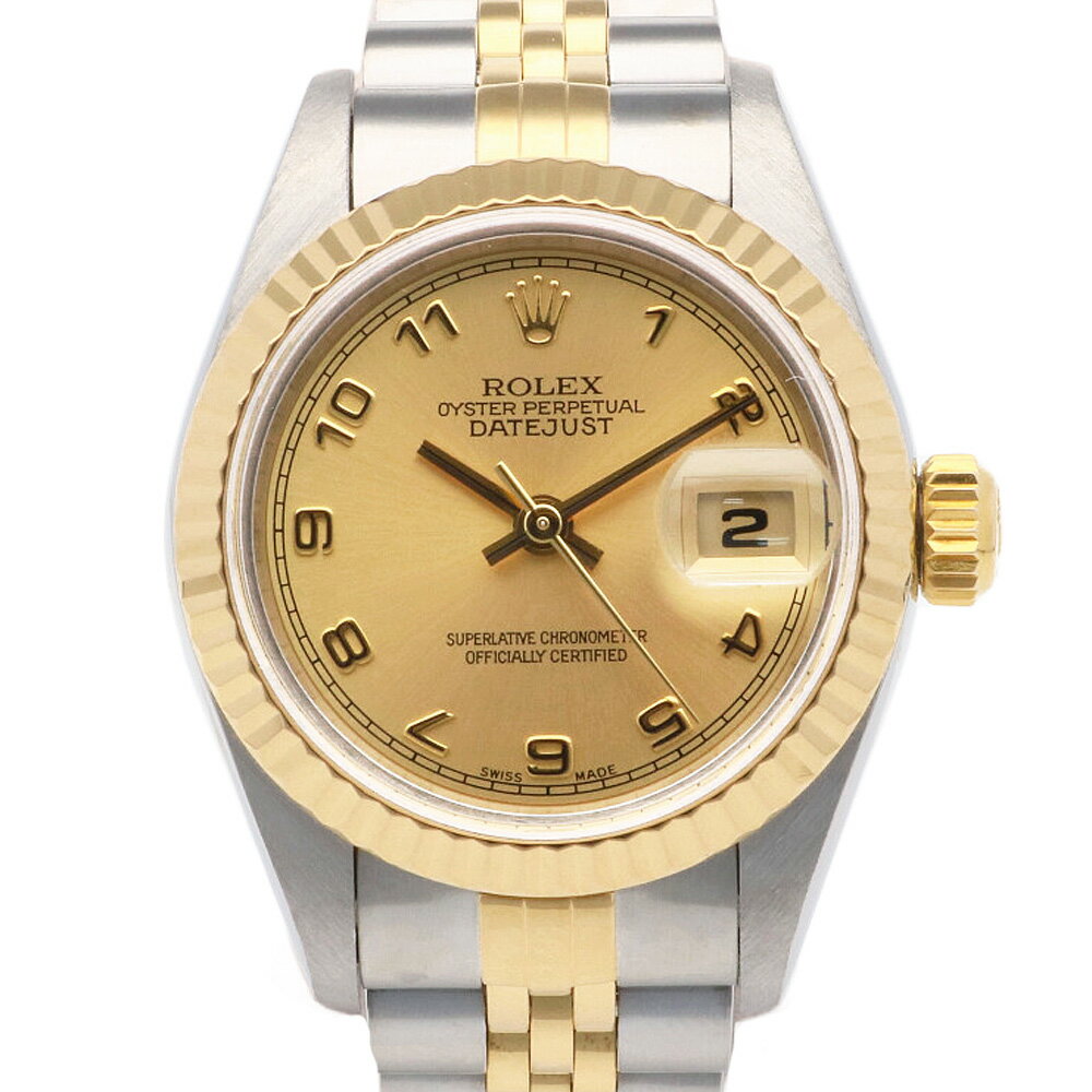 ロレックス ROLEX デイトジャスト オイスターパーペチュアル 腕時計 時計 ステンレススチール 69173 レディース 中古