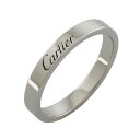 カルティエ CARTIER エングレーブド ＃57 リング 指輪 16.5号 Pt950プラチナ レ ...