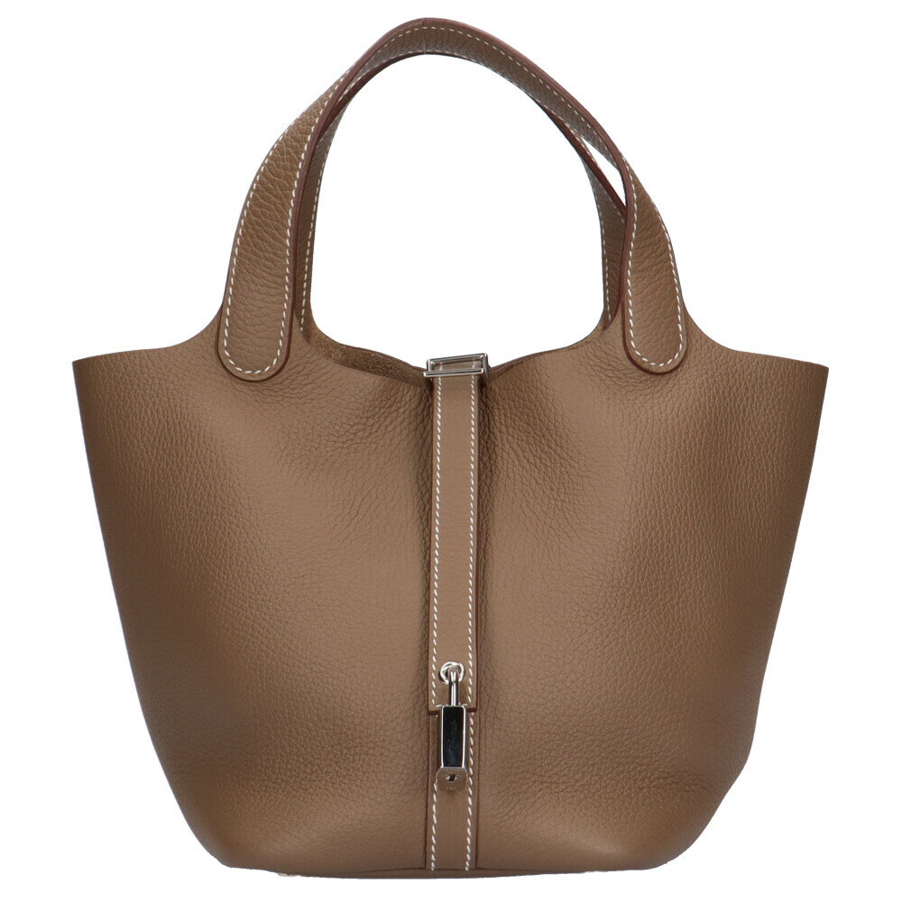 エルメス PM ピコタンロック ハンドバッグ トリヨンクレマンス エトゥープ レディース HERMES ピコタンロックpm 中古 ブランドバッグ レディースバッグ レディースバック エルメスバッグ ハンドバック 高級ブランド レディースブランド 鍵付きカバン 上品 おしゃれ 中古のサムネイル