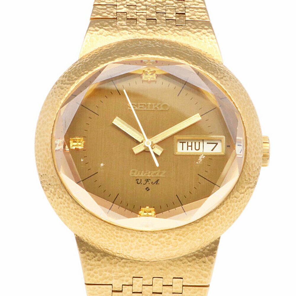 セイコー 腕時計 時計 18金 K18イエローゴールド 3823-5010 クオーツ メンズ 1年保証 SEIKO 中古 セイコー