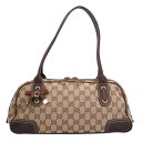 グッチ シェリー ショルダーバッグ GGキャンバス ベージュ レディース GUCCI 中古 グッチ