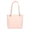 シャネル チェーン トートバッグ キャビアスキン ピンク レディース CHANEL 中古 シャネル