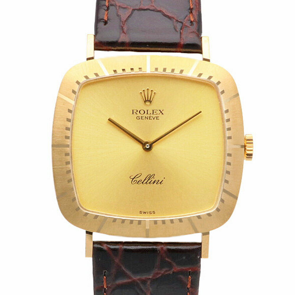 ロレックス チェリーニ 腕時計 時計 18金 K18イエローゴールド 4084 手巻き レディース 1年保証 ROLEX 中古 ロレックス