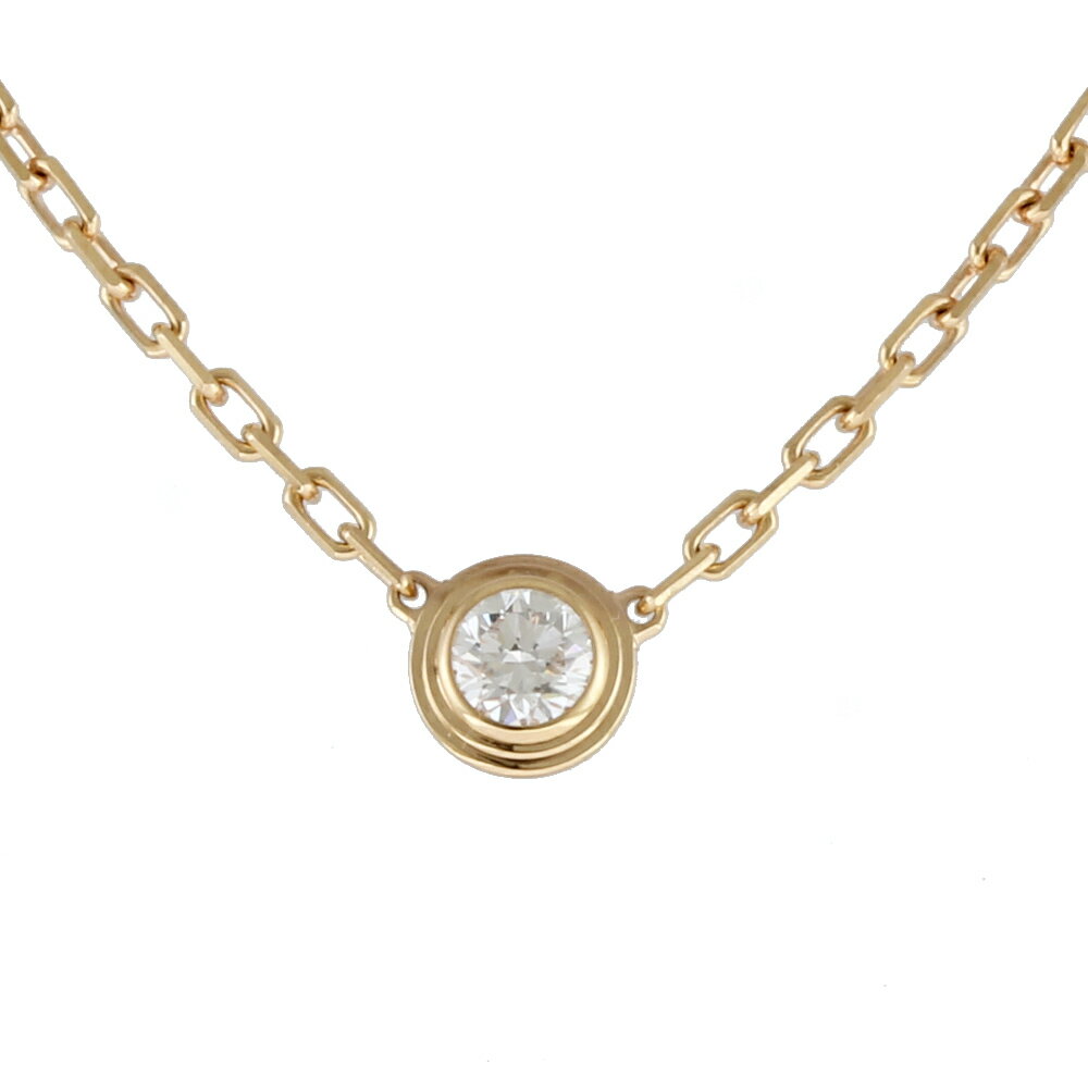 カルティエ ダムール ディアマン・レジェ SM 約0.09ct ネックレス 18金 K18ピンクゴールド ダイヤモンド レディース CARTIER 中古 カルティエのサムネイル