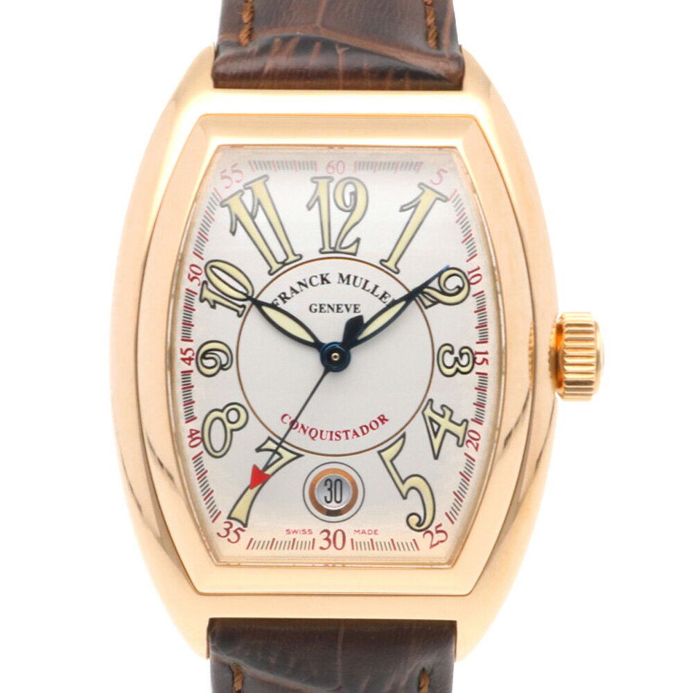 フランクミュラー コンキスタドール 腕時計 時計 フランクミュラー 18金 8000SC 自動巻き メンズ 1年保証 FRANCK MULLER 中古オーバーホール済 ギャランティ