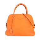 エルメス ボリード31 ショルダーバッグ エルメス トリヨンクレマンス オレンジ レディース HERMES 中古2way