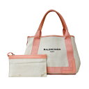 バレンシアガ ネイビーカバス S ショルダーバッグ バレンシアガ キャンバス ベージュ レディース BALENCIAGA 中古2way