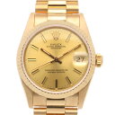ロレックス デイトジャスト オイスターパーペチュアル 腕時計 時計 ロレックス 18金 68278 自動巻き メンズ 1年保証 ROLEX 中古90番 1985年式 オーバーホール済