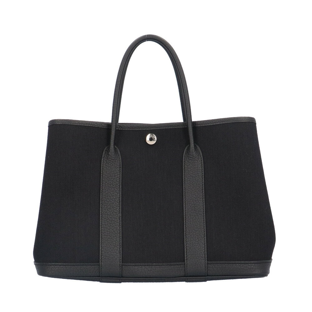 エルメス ガーデンパーティTPM ハンドバッグ エルメス キャンバス ブラック レディース HERMES 中古のサムネイル