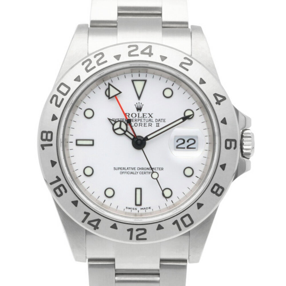 ロレックス エクスプローラー2 オイスターパーペチュアル 腕時計 時計 ロレックス ステンレススチール 16570 自動巻き メンズ 1年保証 ROLEX 中古F番 2003年～2004年式 オーバーホール済